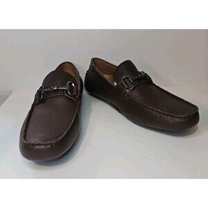 Mens Kenneth Cole reaction Lyon Bit Driver Shoes Leather Memory Foam Size 7